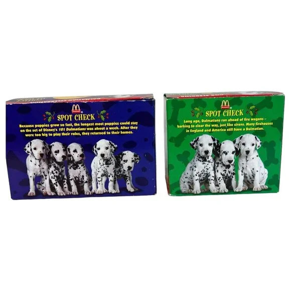 1996 McDonalds Disney 101 Dalmatians Christmas Ornaments Snow Globe Dome Vintage - Picture 12 of 12